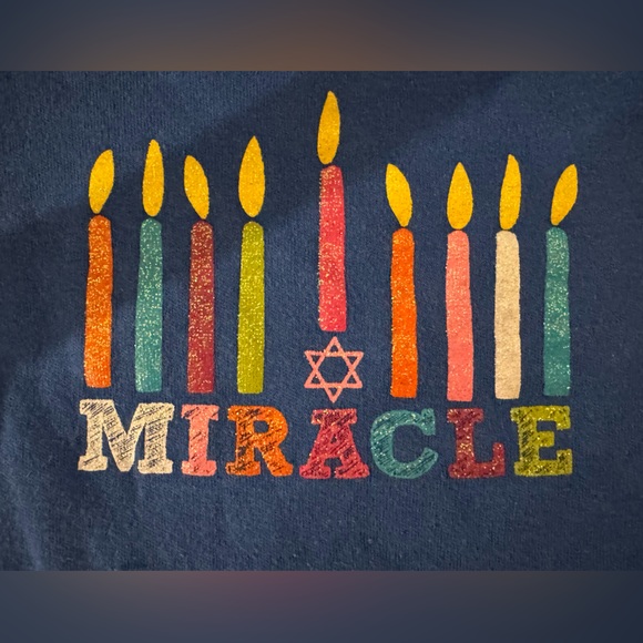 Carters Baby Girl Hanukkah Miracle Menorah Star of David Bodysuit Ruffle Legging - Picture 6 of 11